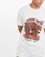 Vintage, 1994, MLB, Baltimore, Orioles, Tee, The Real Deal, size large, colour White, newtown, sydney, australia, thrift store, opshop, preloved, secondhand, sustainable, retro, antique, 70s, 80s, 90s, 2000s, 00s, fashion, clothing, streetwear, trendy, garment, style, boutique, store, shop, archive, sale, cheap, best, top, T-Shirts