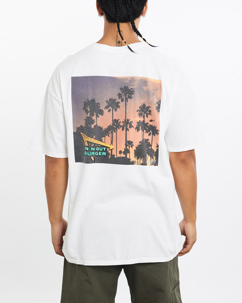 Vintage, In-N-Out, Burger, Tee, The Real Deal, size large, colour White, newtown, sydney, australia, thrift store, opshop, preloved, secondhand, sustainable, retro, antique, 70s, 80s, 90s, 2000s, 00s, fashion, clothing, streetwear, trendy, garment, style, boutique, store, shop, archive, sale, cheap, best, top, T-Shirts