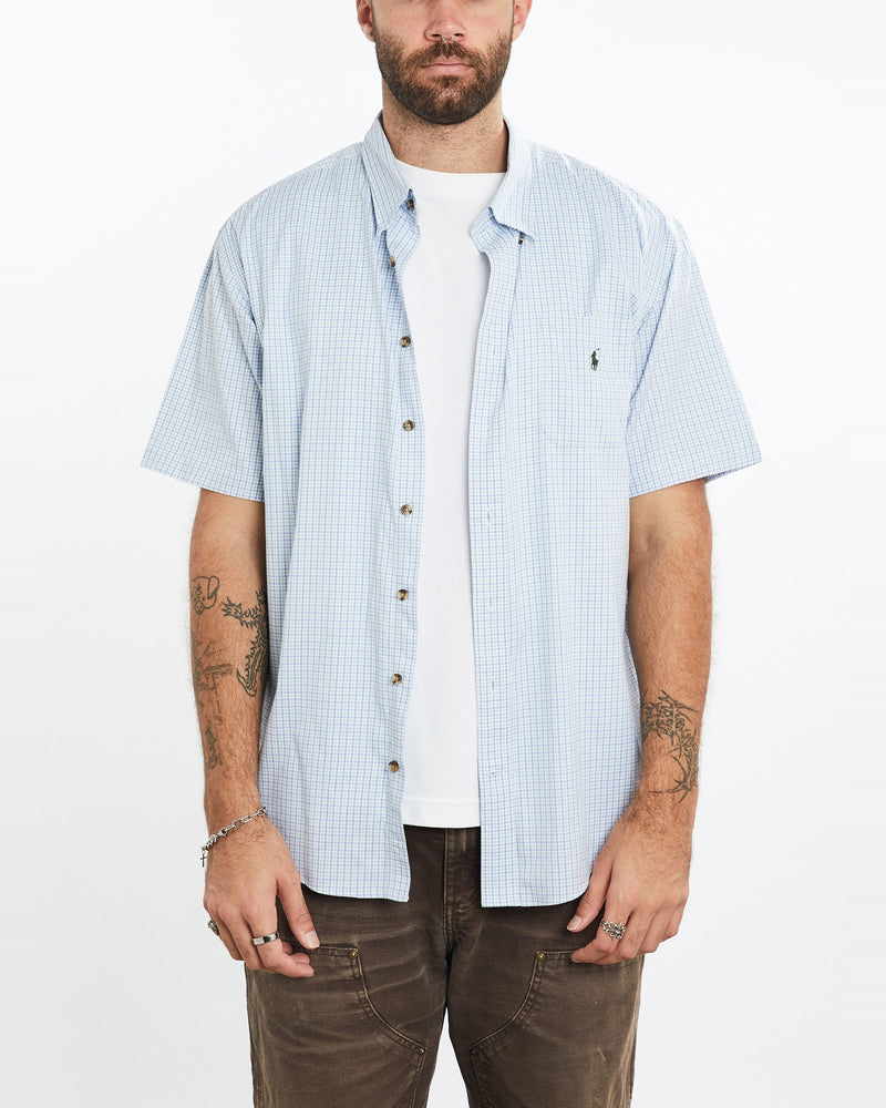 Vintage, 90s, Polo, Ralph, Lauren, Short, Sleeve, Button, Up, Shirt, The Real Deal, size extra large, colour Multicolour, newtown, sydney, australia, thrift store, opshop, preloved, secondhand, sustainable, retro, antique, 70s, 80s, 90s, 2000s, 00s, fashion, clothing, streetwear, trendy, garment, style, boutique, store, shop, archive, sale, cheap, best, top, Shirts