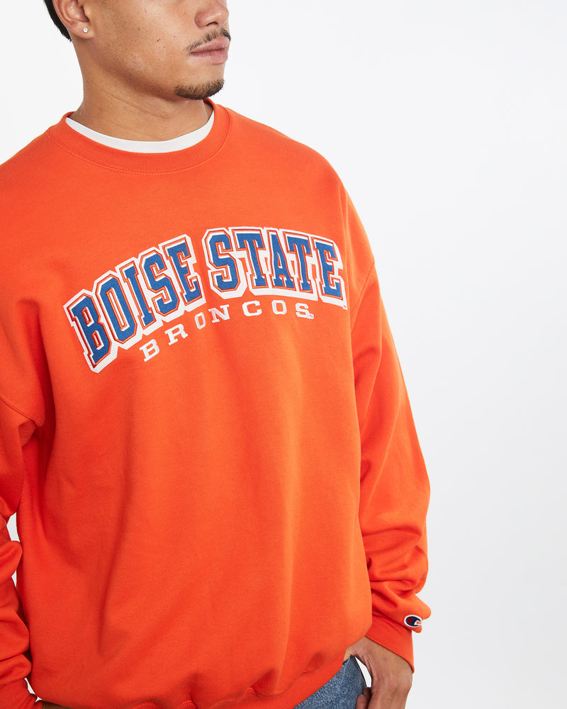 Vintage Champion NCAA Boise State Broncos Sweatshirt <br>XL , The Real Deal , newtown, sydney, australia, thrift store, opshop, preloved, secondhand, sustainable, retro, antique, 70s, 80s, 90s, 2000s, 00s, fashion, clothing, streetwear, trendy, garment, style, boutique, store, shop, archive, sale, cheap, best, top