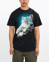 Vintage, 90s, Snow, Leopard, Wildlife, Tee, The Real Deal, size large, colour Black, newtown, sydney, australia, thrift store, opshop, preloved, secondhand, sustainable, retro, antique, 70s, 80s, 90s, 2000s, 00s, fashion, clothing, streetwear, trendy, garment, style, boutique, store, shop, archive, sale, cheap, best, top, T-Shirts