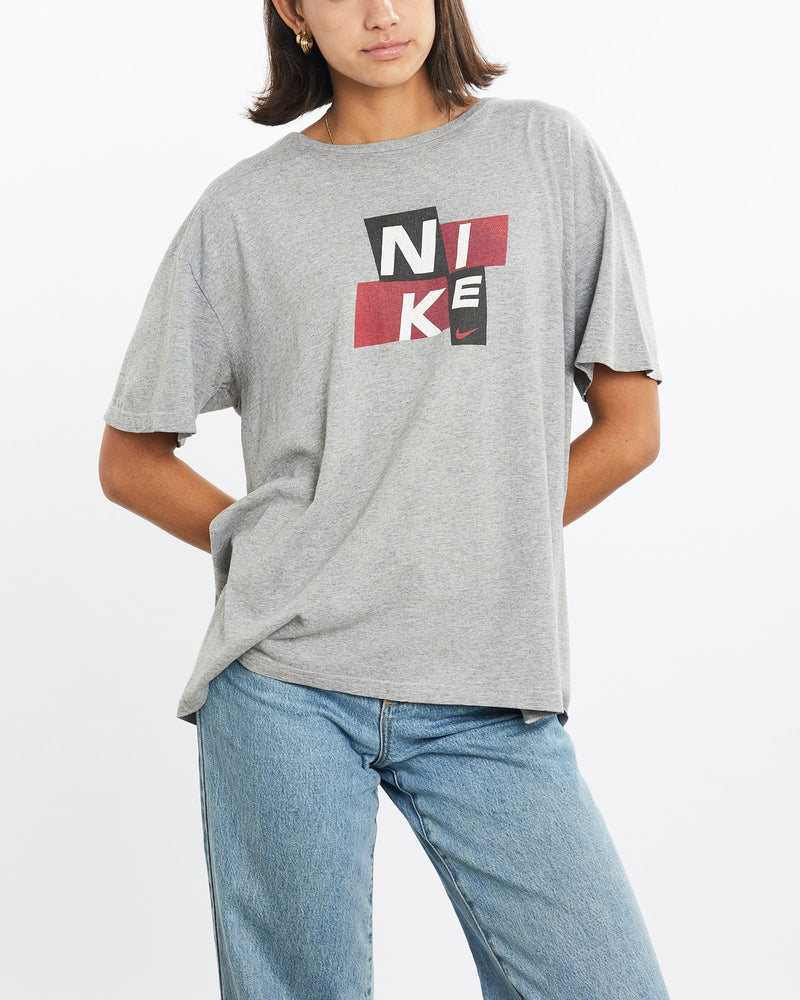Vintage, 90s, Nike, Tee, The Real Deal, size small, colour Grey, newtown, sydney, australia, thrift store, opshop, preloved, secondhand, sustainable, retro, antique, 70s, 80s, 90s, 2000s, 00s, fashion, clothing, streetwear, trendy, garment, style, boutique, store, shop, archive, sale, cheap, best, top, T-Shirts