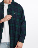 Vintage, 90s, Polo, Ralph, Lauren, Flannelette, Button, Up, Shirt, The Real Deal, size double extra large, colour Multicolour, newtown, sydney, australia, thrift store, opshop, preloved, secondhand, sustainable, retro, antique, 70s, 80s, 90s, 2000s, 00s, fashion, clothing, streetwear, trendy, garment, style, boutique, store, shop, archive, sale, cheap, best, top, Shirts