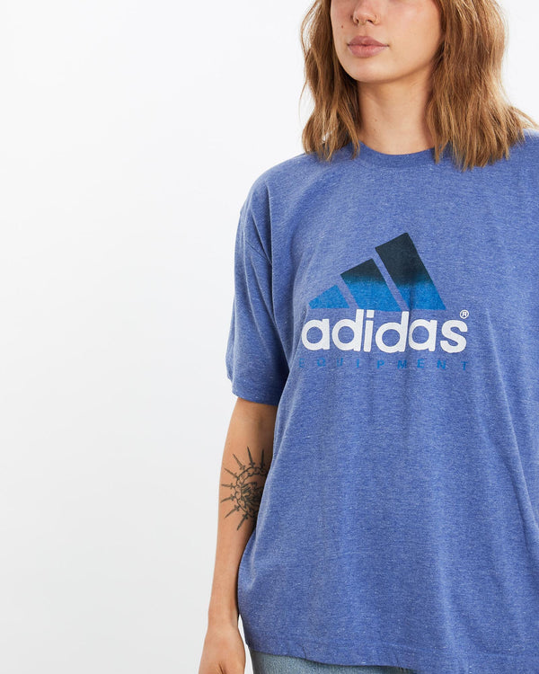 Vintage, 90s, Adidas, Equipment, Tee, The Real Deal, size medium, colour Blue, newtown, sydney, australia, thrift store, opshop, preloved, secondhand, sustainable, retro, antique, 70s, 80s, 90s, 2000s, 00s, fashion, clothing, streetwear, trendy, garment, style, boutique, store, shop, archive, sale, cheap, best, top, T-Shirts
