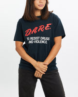 Vintage, 90s, D.A.R.E, Tee, The Real Deal, size extra small, colour Green, newtown, sydney, australia, thrift store, opshop, preloved, secondhand, sustainable, retro, antique, 70s, 80s, 90s, 2000s, 00s, fashion, clothing, streetwear, trendy, garment, style, boutique, store, shop, archive, sale, cheap, best, top, T-Shirts