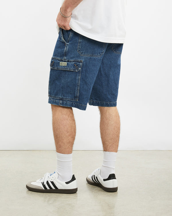 Vintage Wrangler Denim Cargo Shorts <br>32" , The Real Deal , newtown, sydney, australia, thrift store, opshop, preloved, secondhand, sustainable, retro, antique, 70s, 80s, 90s, 2000s, 00s, fashion, clothing, streetwear, trendy, garment, style, boutique, store, shop, archive, sale, cheap, best, top