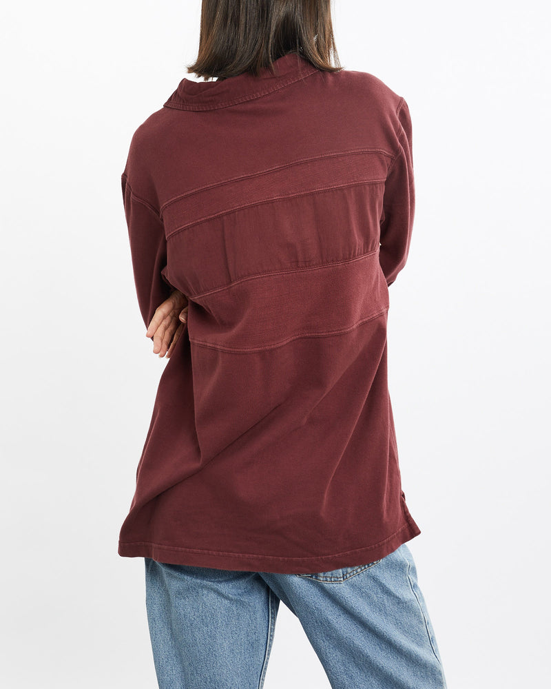 Vintage, Timberland, Rugby, Shirt, The Real Deal, size medium, colour Burgundy, newtown, sydney, australia, thrift store, opshop, preloved, secondhand, sustainable, retro, antique, 70s, 80s, 90s, 2000s, 00s, fashion, clothing, streetwear, trendy, garment, style, boutique, store, shop, archive, sale, cheap, best, top, Shirts