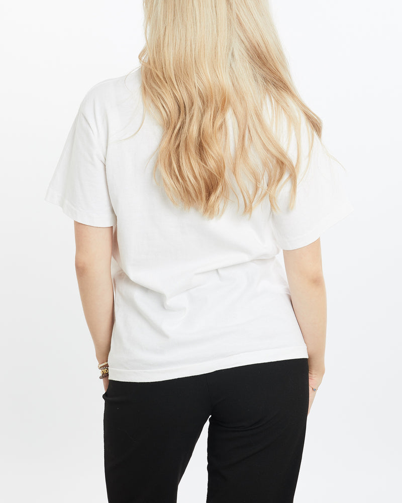 Vintage 1989 MLB Chicago Cubs Caricature Tee <br>XS , The Real Deal , newtown, sydney, australia, thrift store, opshop, preloved, secondhand, sustainable, retro, antique, 70s, 80s, 90s, 2000s, 00s, fashion, clothing, streetwear, trendy, garment, style, boutique, store, shop, archive, sale, cheap, best, top