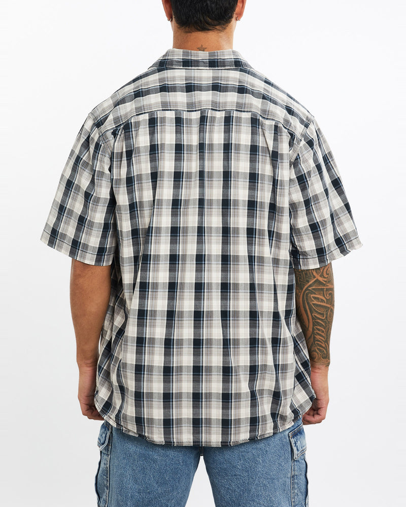 Vintage, 90s, Carhartt, Short, Sleeve, Button, Up, Shirt, The Real Deal, size extra large, colour Multicolour, newtown, sydney, australia, thrift store, opshop, preloved, secondhand, sustainable, retro, antique, 70s, 80s, 90s, 2000s, 00s, fashion, clothing, streetwear, trendy, garment, style, boutique, store, shop, archive, sale, cheap, best, top, Shirts