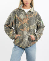 Vintage, 90s, Realtree, Camo, Quarter, Zip, Sweatshirt, The Real Deal, size small, colour Green, newtown, sydney, australia, thrift store, opshop, preloved, secondhand, sustainable, retro, antique, 70s, 80s, 90s, 2000s, 00s, fashion, clothing, streetwear, trendy, garment, style, boutique, store, shop, archive, sale, cheap, best, top, Sweats and hoodies