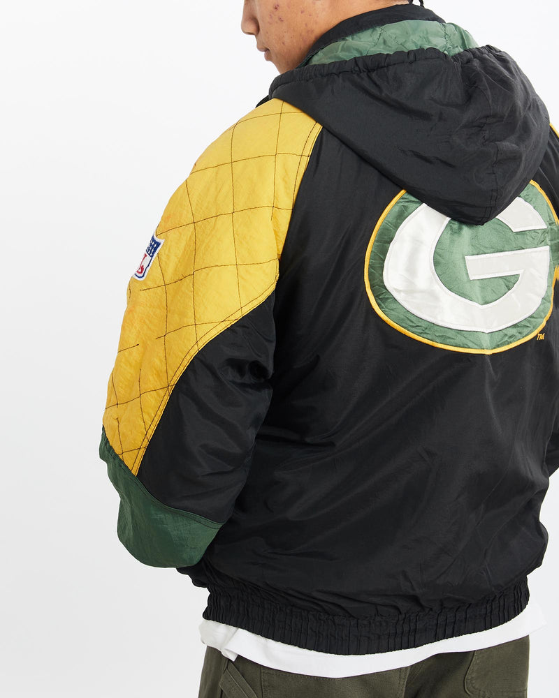 Vintage, 90s, NFL, Green, Bay, Packers, Jacket, The Real Deal, size extra large, colour Multicolour, newtown, sydney, australia, thrift store, opshop, preloved, secondhand, sustainable, retro, antique, 70s, 80s, 90s, 2000s, 00s, fashion, clothing, streetwear, trendy, garment, style, boutique, store, shop, archive, sale, cheap, best, top, Jackets