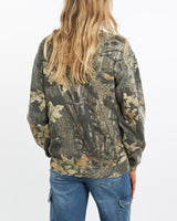 Vintage, 90s, Realtree, Camo, Sweatshirt, The Real Deal, size medium, colour Green, newtown, sydney, australia, thrift store, opshop, preloved, secondhand, sustainable, retro, antique, 70s, 80s, 90s, 2000s, 00s, fashion, clothing, streetwear, trendy, garment, style, boutique, store, shop, archive, sale, cheap, best, top, Sweats and hoodies