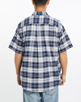 Vintage, 90s, Polo, Ralph, Lauren, Short, Sleeve, Button, Up, Shirt, The Real Deal, size large, colour Blue, newtown, sydney, australia, thrift store, opshop, preloved, secondhand, sustainable, retro, antique, 70s, 80s, 90s, 2000s, 00s, fashion, clothing, streetwear, trendy, garment, style, boutique, store, shop, archive, sale, cheap, best, top, Shirts