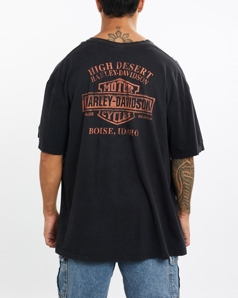 Vintage, 90s, Harley, Davidson, Tee, The Real Deal, size extra large, colour Black, newtown, sydney, australia, thrift store, opshop, preloved, secondhand, sustainable, retro, antique, 70s, 80s, 90s, 2000s, 00s, fashion, clothing, streetwear, trendy, garment, style, boutique, store, shop, archive, sale, cheap, best, top, T-Shirts