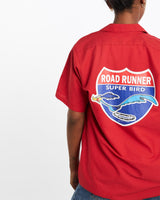 Vintage, Road, Runner, Looney, Tunes, Mechanic, Shirt, The Real Deal, size medium, colour Red, newtown, sydney, australia, thrift store, opshop, preloved, secondhand, sustainable, retro, antique, 70s, 80s, 90s, 2000s, 00s, fashion, clothing, streetwear, trendy, garment, style, boutique, store, shop, archive, sale, cheap, best, top, Shirts