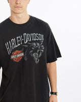 Vintage, Harley, Davidson, Tee, The Real Deal, size large, colour Black, newtown, sydney, australia, thrift store, opshop, preloved, secondhand, sustainable, retro, antique, 70s, 80s, 90s, 2000s, 00s, fashion, clothing, streetwear, trendy, garment, style, boutique, store, shop, archive, sale, cheap, best, top, T-Shirts