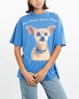 Vintage, 1998, Taco, Bell, Chihuahua, Tee, The Real Deal, size medium, colour Blue, newtown, sydney, australia, thrift store, opshop, preloved, secondhand, sustainable, retro, antique, 70s, 80s, 90s, 2000s, 00s, fashion, clothing, streetwear, trendy, garment, style, boutique, store, shop, archive, sale, cheap, best, top, T-Shirts