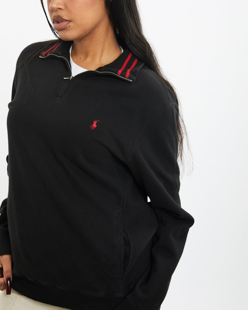Vintage 90s Polo Ralph Lauren Quarter Zip Sweatshirt <br>S , The Real Deal , newtown, sydney, australia, thrift store, opshop, preloved, secondhand, sustainable, retro, antique, 70s, 80s, 90s, 2000s, 00s, fashion, clothing, streetwear, trendy, garment, style, boutique, store, shop, archive, sale, cheap, best, top