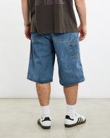 Vintage, Dickies, Denim, Carpenter, Shorts, The Real Deal, size 32", colour Blue, newtown, sydney, australia, thrift store, opshop, preloved, secondhand, sustainable, retro, antique, 70s, 80s, 90s, 2000s, 00s, fashion, clothing, streetwear, trendy, garment, style, boutique, store, shop, archive, sale, cheap, best, top, Shorts