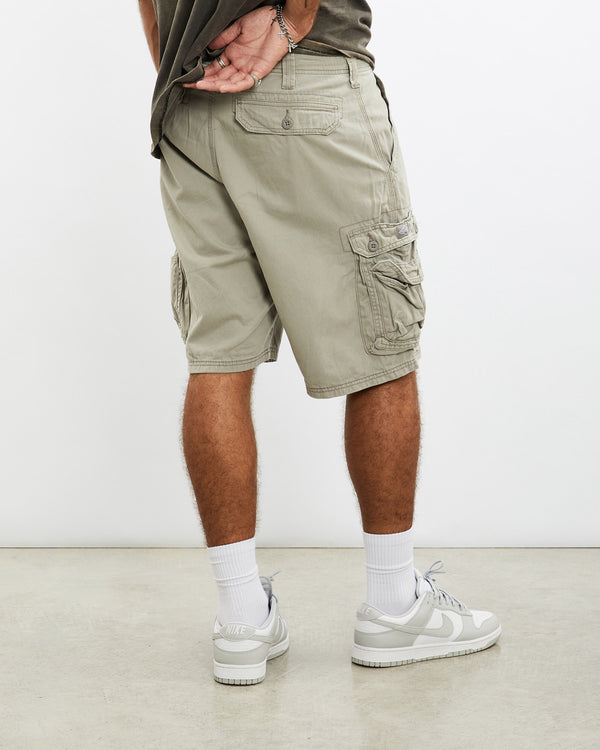 Vintage, Lee, Cargo, Shorts, The Real Deal, size 35", colour Grey, newtown, sydney, australia, thrift store, opshop, preloved, secondhand, sustainable, retro, antique, 70s, 80s, 90s, 2000s, 00s, fashion, clothing, streetwear, trendy, garment, style, boutique, store, shop, archive, sale, cheap, best, top, Shorts