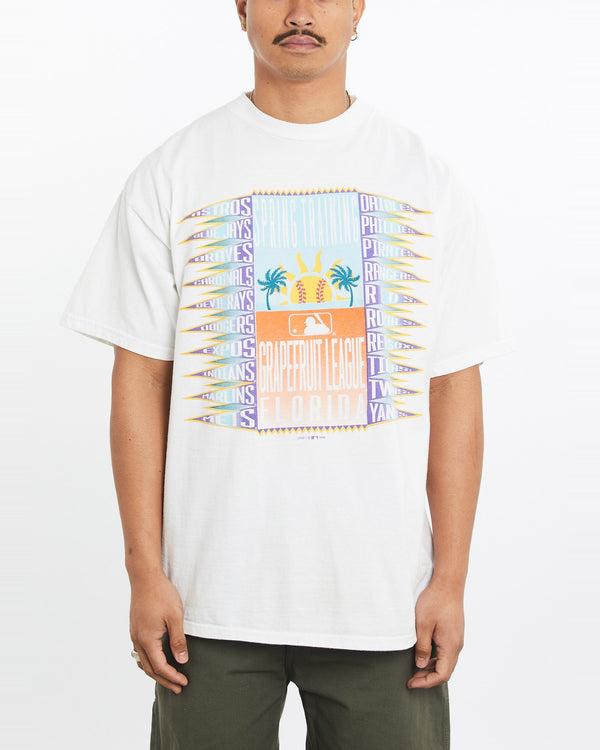 Vintage, 1998, MLB, Grapefruit, League, Tee, The Real Deal, size large, colour White, newtown, sydney, australia, thrift store, opshop, preloved, secondhand, sustainable, retro, antique, 70s, 80s, 90s, 2000s, 00s, fashion, clothing, streetwear, trendy, garment, style, boutique, store, shop, archive, sale, cheap, best, top, T-Shirts