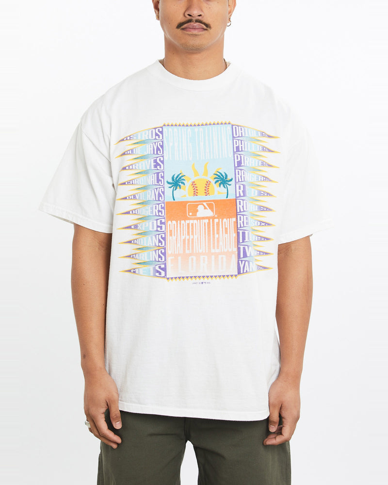 Vintage, 1998, MLB, Grapefruit, League, Tee, The Real Deal, size large, colour White, newtown, sydney, australia, thrift store, opshop, preloved, secondhand, sustainable, retro, antique, 70s, 80s, 90s, 2000s, 00s, fashion, clothing, streetwear, trendy, garment, style, boutique, store, shop, archive, sale, cheap, best, top, T-Shirts