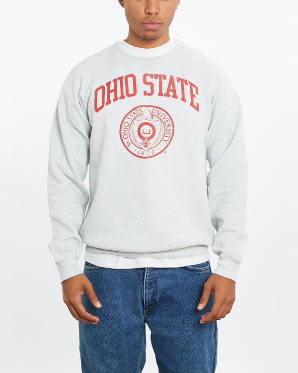 Vintage 90s Ohio State University Sweatshirt <br>L , The Real Deal , newtown, sydney, australia, thrift store, opshop, preloved, secondhand, sustainable, retro, antique, 70s, 80s, 90s, 2000s, 00s, fashion, clothing, streetwear, trendy, garment, style, boutique, store, shop, archive, sale, cheap, best, top