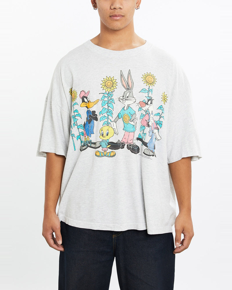 Vintage, 1995, Looney, Tunes, Cartoon, Tee, The Real Deal, size large, colour Grey, newtown, sydney, australia, thrift store, opshop, preloved, secondhand, sustainable, retro, antique, 70s, 80s, 90s, 2000s, 00s, fashion, clothing, streetwear, trendy, garment, style, boutique, store, shop, archive, sale, cheap, best, top, T-Shirts