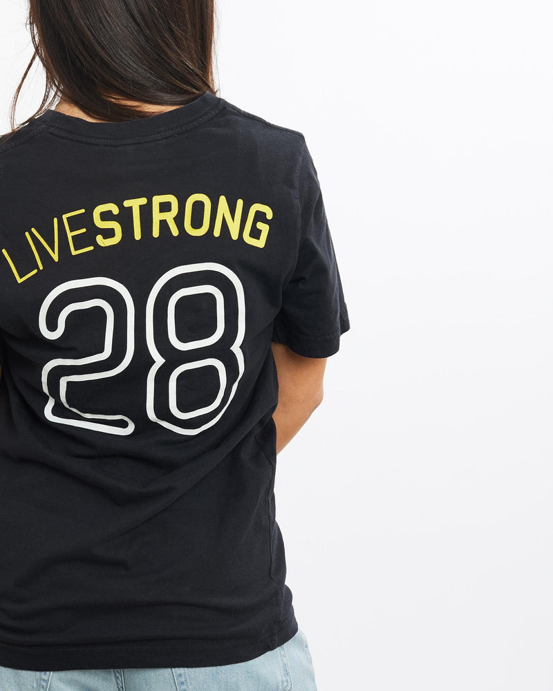 Vintage, Nike, Live, Strong, Sport, Tee, The Real Deal, size double extra small, colour Black, newtown, sydney, australia, thrift store, opshop, preloved, secondhand, sustainable, retro, antique, 70s, 80s, 90s, 2000s, 00s, fashion, clothing, streetwear, trendy, garment, style, boutique, store, shop, archive, sale, cheap, best, top, T-Shirts
