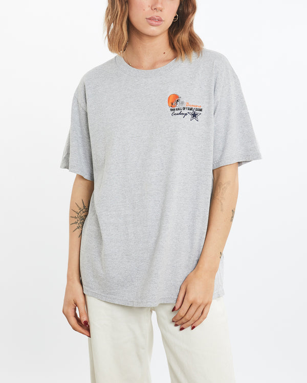 Vintage 1999 NFL Browns vs Cowboys Hall of Fame Game Tee <br>M , The Real Deal , newtown, sydney, australia, thrift store, opshop, preloved, secondhand, sustainable, retro, antique, 70s, 80s, 90s, 2000s, 00s, fashion, clothing, streetwear, trendy, garment, style, boutique, store, shop, archive, sale, cheap, best, top