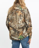 Vintage, Realtree, Camo, Quarter, Zip, Sweatshirt, The Real Deal, size medium, colour Green, newtown, sydney, australia, thrift store, opshop, preloved, secondhand, sustainable, retro, antique, 70s, 80s, 90s, 2000s, 00s, fashion, clothing, streetwear, trendy, garment, style, boutique, store, shop, archive, sale, cheap, best, top, Sweats and hoodies