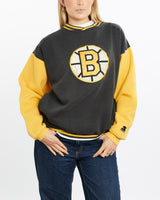 Vintage, 90s, Starter, NHL, Boston, Bruins, Sweatshirt, The Real Deal, size medium, colour Multicolour, newtown, sydney, australia, thrift store, opshop, preloved, secondhand, sustainable, retro, antique, 70s, 80s, 90s, 2000s, 00s, fashion, clothing, streetwear, trendy, garment, style, boutique, store, shop, archive, sale, cheap, best, top, Sweats and hoodies