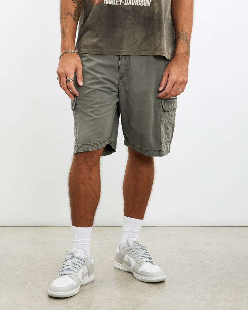 Vintage, Wrangler, Cargo, Shorts, The Real Deal, size 36", colour Grey, newtown, sydney, australia, thrift store, opshop, preloved, secondhand, sustainable, retro, antique, 70s, 80s, 90s, 2000s, 00s, fashion, clothing, streetwear, trendy, garment, style, boutique, store, shop, archive, sale, cheap, best, top, Shorts