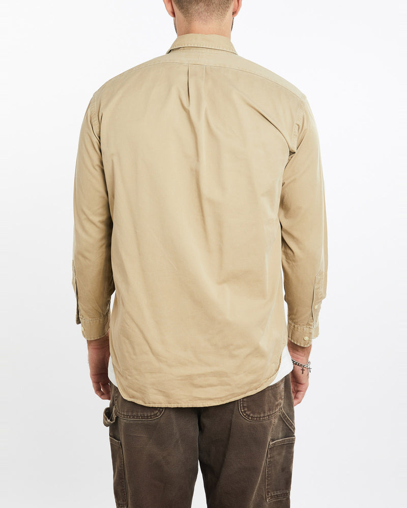 Vintage, 90s, Polo, Ralph, Lauren, Button, Up, Shirt, The Real Deal, size medium, colour Brown, newtown, sydney, australia, thrift store, opshop, preloved, secondhand, sustainable, retro, antique, 70s, 80s, 90s, 2000s, 00s, fashion, clothing, streetwear, trendy, garment, style, boutique, store, shop, archive, sale, cheap, best, top, Shirts