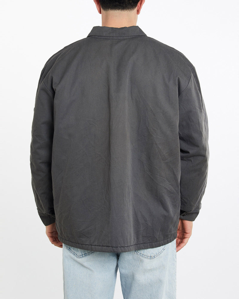 Vintage, 90s, Mechanic, Jacket, The Real Deal, size double extra large, colour Black, newtown, sydney, australia, thrift store, opshop, preloved, secondhand, sustainable, retro, antique, 70s, 80s, 90s, 2000s, 00s, fashion, clothing, streetwear, trendy, garment, style, boutique, store, shop, archive, sale, cheap, best, top, Jackets