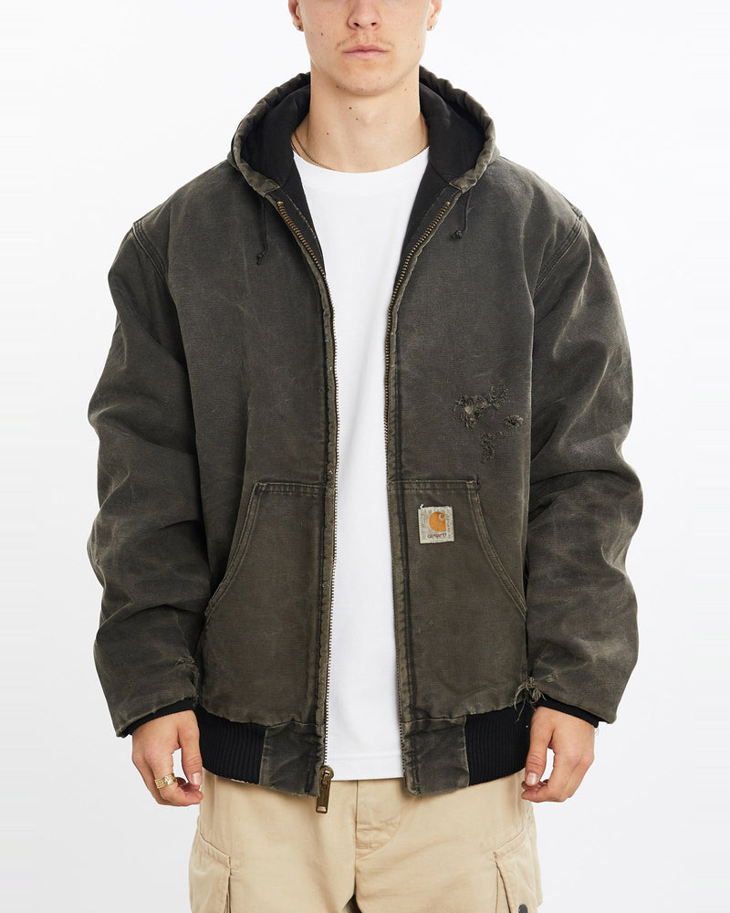 Vintage, Carhartt, Active', Jacket, The Real Deal, size large, colour Black, newtown, sydney, australia, thrift store, opshop, preloved, secondhand, sustainable, retro, antique, 70s, 80s, 90s, 2000s, 00s, fashion, clothing, streetwear, trendy, garment, style, boutique, store, shop, archive, sale, cheap, best, top, Jackets