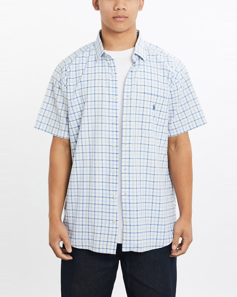 Vintage, 90s, Polo, Ralph, Lauren, Short, Sleeve, Button, Up, Shirt, The Real Deal, size large, colour Multicolour, newtown, sydney, australia, thrift store, opshop, preloved, secondhand, sustainable, retro, antique, 70s, 80s, 90s, 2000s, 00s, fashion, clothing, streetwear, trendy, garment, style, boutique, store, shop, archive, sale, cheap, best, top, Shirts