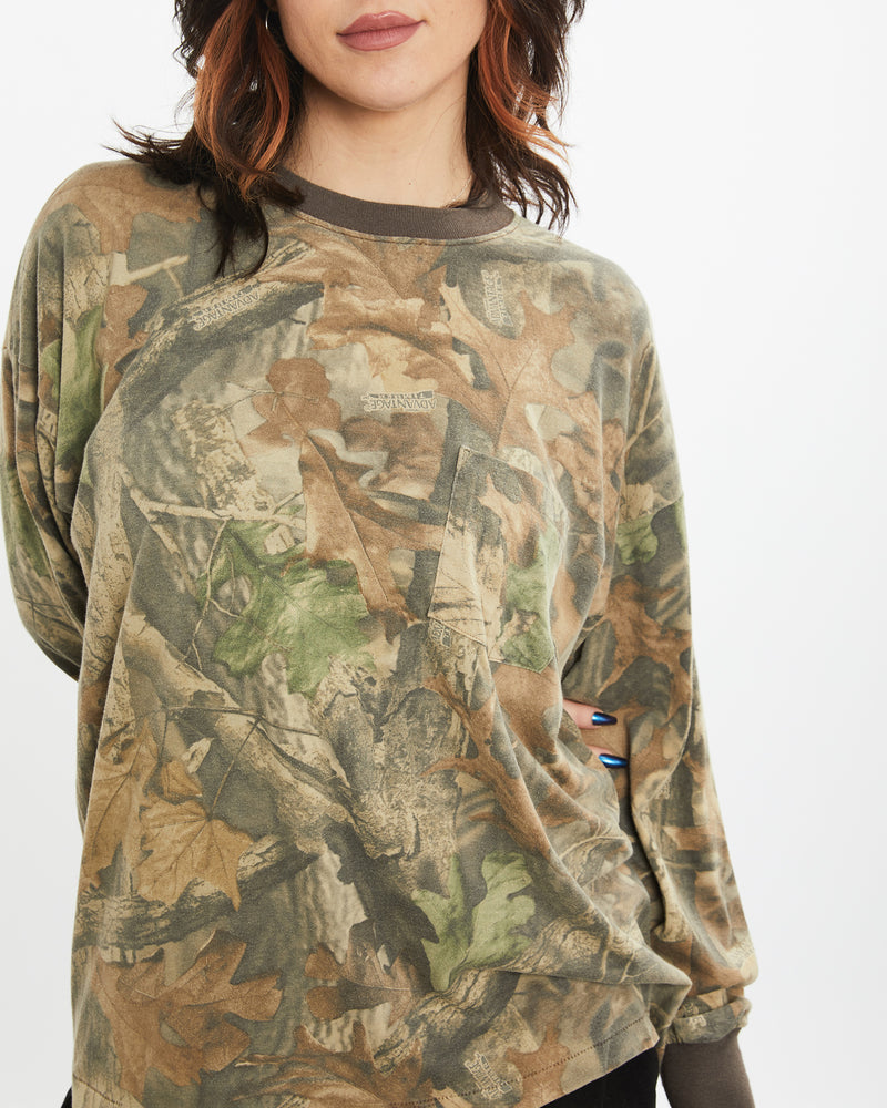 Vintage Realtree Camo Long Sleeve Tee <br>L , The Real Deal , newtown, sydney, australia, thrift store, opshop, preloved, secondhand, sustainable, retro, antique, 70s, 80s, 90s, 2000s, 00s, fashion, clothing, streetwear, trendy, garment, style, boutique, store, shop, archive, sale, cheap, best, top