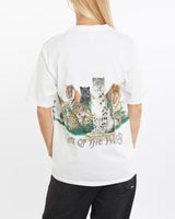 Vintage, 1992, Cats, Of, The, World, Wildlife, Tee, The Real Deal, size medium, colour White, newtown, sydney, australia, thrift store, opshop, preloved, secondhand, sustainable, retro, antique, 70s, 80s, 90s, 2000s, 00s, fashion, clothing, streetwear, trendy, garment, style, boutique, store, shop, archive, sale, cheap, best, top, T-Shirts