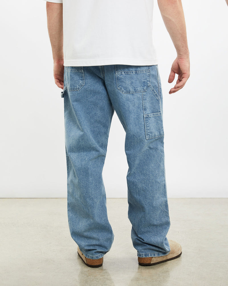 Vintage Lee Denim Carpenter Pants <br>34" , The Real Deal , newtown, sydney, australia, thrift store, opshop, preloved, secondhand, sustainable, retro, antique, 70s, 80s, 90s, 2000s, 00s, fashion, clothing, streetwear, trendy, garment, style, boutique, store, shop, archive, sale, cheap, best, top