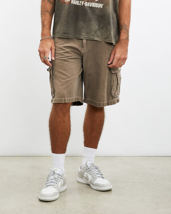 Vintage, Lee, Cargo, Shorts, The Real Deal, size 36", colour Brown, newtown, sydney, australia, thrift store, opshop, preloved, secondhand, sustainable, retro, antique, 70s, 80s, 90s, 2000s, 00s, fashion, clothing, streetwear, trendy, garment, style, boutique, store, shop, archive, sale, cheap, best, top, Shorts