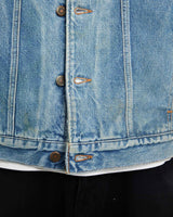 Vintage, Wrangler, Blanket, Lined, Denim, Jacket, The Real Deal, size extra large, colour Blue, newtown, sydney, australia, thrift store, opshop, preloved, secondhand, sustainable, retro, antique, 70s, 80s, 90s, 2000s, 00s, fashion, clothing, streetwear, trendy, garment, style, boutique, store, shop, archive, sale, cheap, best, top, Jackets