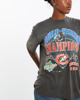 Vintage, 1990, MLB, Cincinnati, Reds, World, Series, Tee, The Real Deal, size medium, colour Grey, newtown, sydney, australia, thrift store, opshop, preloved, secondhand, sustainable, retro, antique, 70s, 80s, 90s, 2000s, 00s, fashion, clothing, streetwear, trendy, garment, style, boutique, store, shop, archive, sale, cheap, best, top, T-Shirts