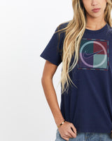 Vintage, 90s, Nike, Challenge, Court, Tee, The Real Deal, size extra small, colour Navy, newtown, sydney, australia, thrift store, opshop, preloved, secondhand, sustainable, retro, antique, 70s, 80s, 90s, 2000s, 00s, fashion, clothing, streetwear, trendy, garment, style, boutique, store, shop, archive, sale, cheap, best, top, T-Shirts