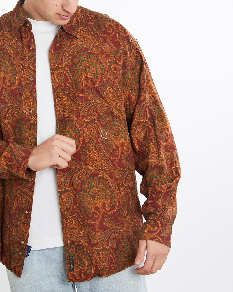 Vintage, 90s, Tommy, Hilfiger, Button, Up, Shirt, The Real Deal, size double extra large, colour Multicolour, newtown, sydney, australia, thrift store, opshop, preloved, secondhand, sustainable, retro, antique, 70s, 80s, 90s, 2000s, 00s, fashion, clothing, streetwear, trendy, garment, style, boutique, store, shop, archive, sale, cheap, best, top, Shirts