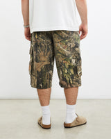 Vintage, Mossy, Oak, Realtree, Camo, Cargo, Shorts, The Real Deal, size 32", colour Green, newtown, sydney, australia, thrift store, opshop, preloved, secondhand, sustainable, retro, antique, 70s, 80s, 90s, 2000s, 00s, fashion, clothing, streetwear, trendy, garment, style, boutique, store, shop, archive, sale, cheap, best, top, Shorts