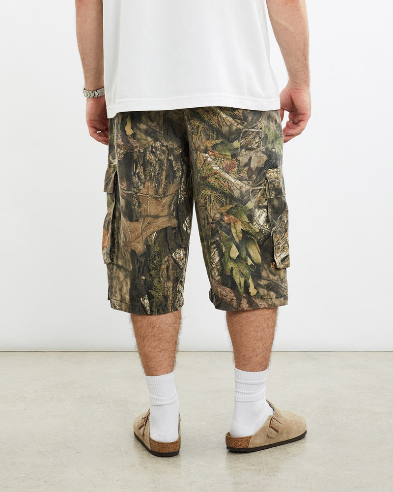 Vintage, Mossy, Oak, Realtree, Camo, Cargo, Shorts, The Real Deal, size 32", colour Green, newtown, sydney, australia, thrift store, opshop, preloved, secondhand, sustainable, retro, antique, 70s, 80s, 90s, 2000s, 00s, fashion, clothing, streetwear, trendy, garment, style, boutique, store, shop, archive, sale, cheap, best, top, Shorts