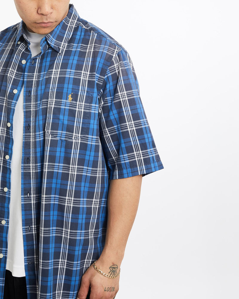 Vintage, 90s, Polo, Ralph, Lauren, Short, Sleeve, Button, Up, Shirt, The Real Deal, size extra large, colour Multicolour, newtown, sydney, australia, thrift store, opshop, preloved, secondhand, sustainable, retro, antique, 70s, 80s, 90s, 2000s, 00s, fashion, clothing, streetwear, trendy, garment, style, boutique, store, shop, archive, sale, cheap, best, top, Shirts