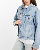Vintage, 90s, Wrangler, Denim, Jacket, The Real Deal, size medium, colour Blue, newtown, sydney, australia, thrift store, opshop, preloved, secondhand, sustainable, retro, antique, 70s, 80s, 90s, 2000s, 00s, fashion, clothing, streetwear, trendy, garment, style, boutique, store, shop, archive, sale, cheap, best, top, Jackets