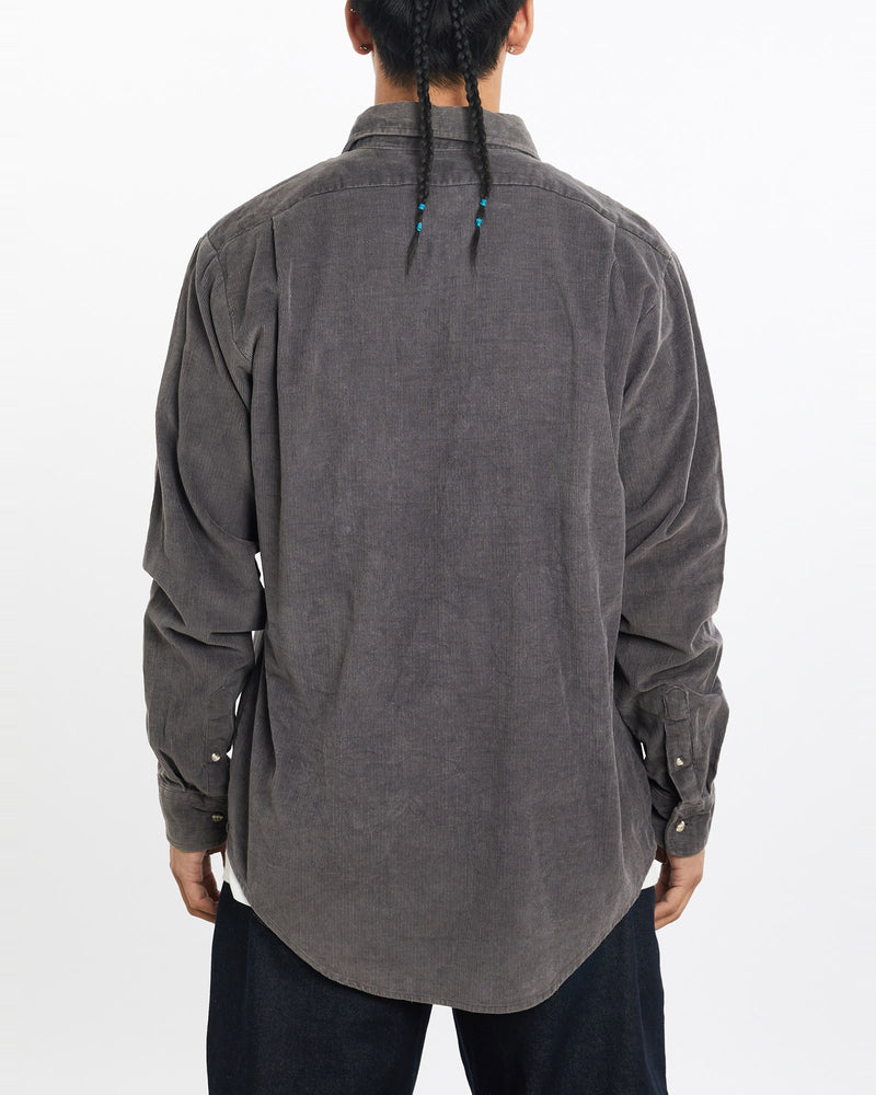 Vintage, Levi's, Corduroy, Button, Up, Shirt, The Real Deal, size large, colour Grey, newtown, sydney, australia, thrift store, opshop, preloved, secondhand, sustainable, retro, antique, 70s, 80s, 90s, 2000s, 00s, fashion, clothing, streetwear, trendy, garment, style, boutique, store, shop, archive, sale, cheap, best, top, Shirts